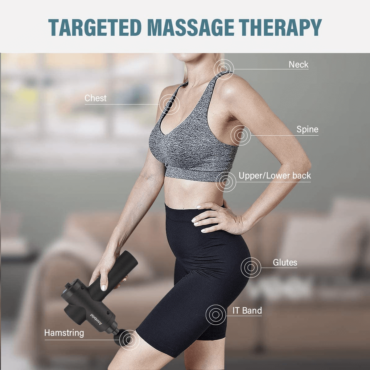 Massage Gun Deep Percussion Massager Muscle Vibration Tissue Relaxing  Therapy